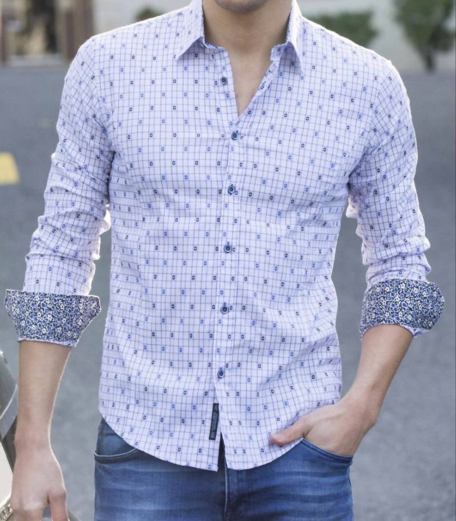 Eight X - Jacquard Shirt With Trim