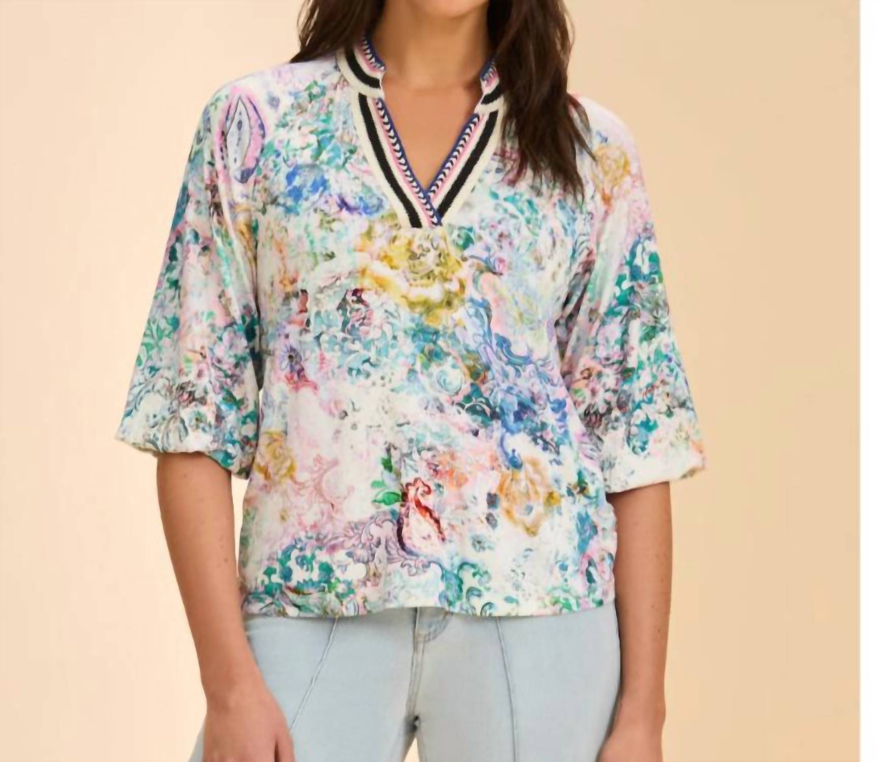 Fdj - Split Neck Top