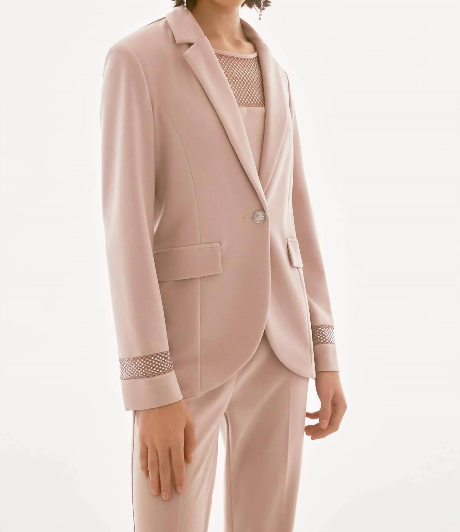 Joseph Ribkoff - RHINESTONE DETAIL SLV BLAZER