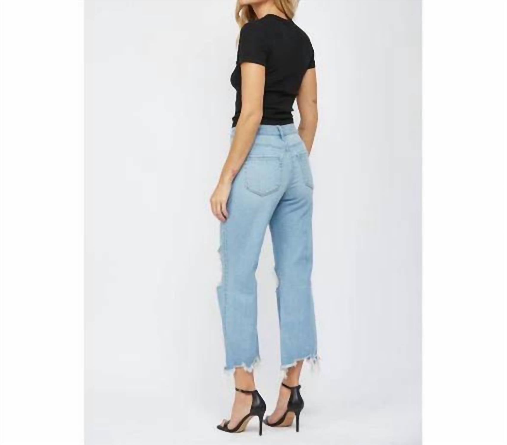Mica Denim - Vintage Crop Flare Jeans