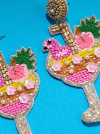 Lilla Haven - Women's Flamingo Cocktail Earrings