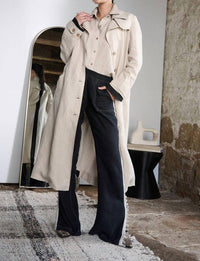 Eadie Lifestyle - Women's Linen Trench Coat