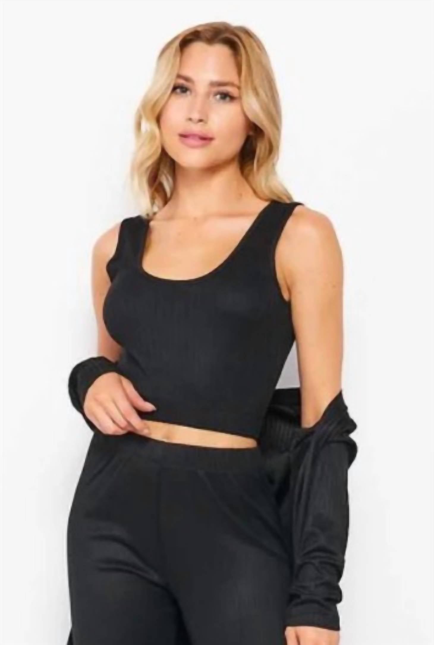 New Fashion - Feels Like Fun 3-piece Ribbed Set