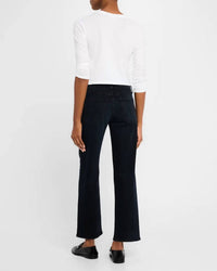 Mother Mid Rise Rambler Zip Ankle Jeans in night in venice - women's jeans - alternate view
