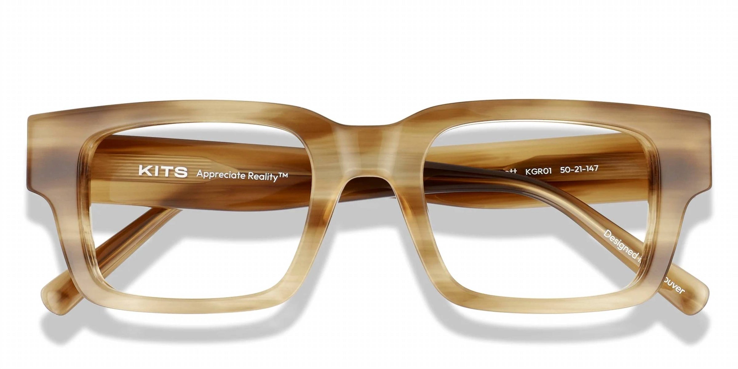 Kits - Unisex Mattias Everett Glasses With Readers Strength - 1.00