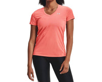 Under Armour - Under Armour Womens Bubble Tech Heather Short-Sleeve V-Neck T-Shirt