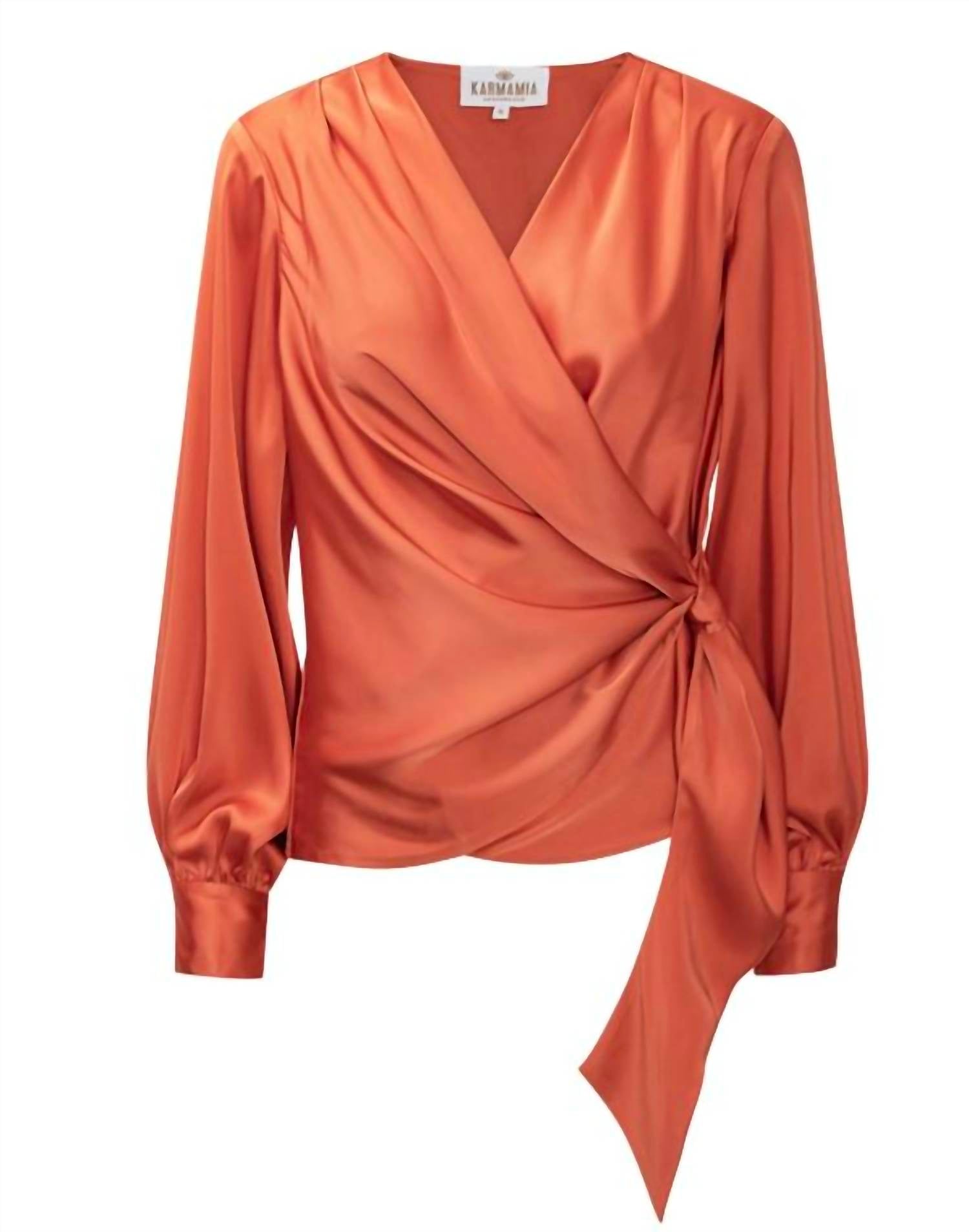 Karmamia INES BLOUSE in semi rich sunset - women's blouse