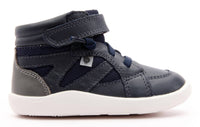 OLDSOLES Kid's 8002 High Ground Sneakers in navy grey - kids' sneaker - detail view