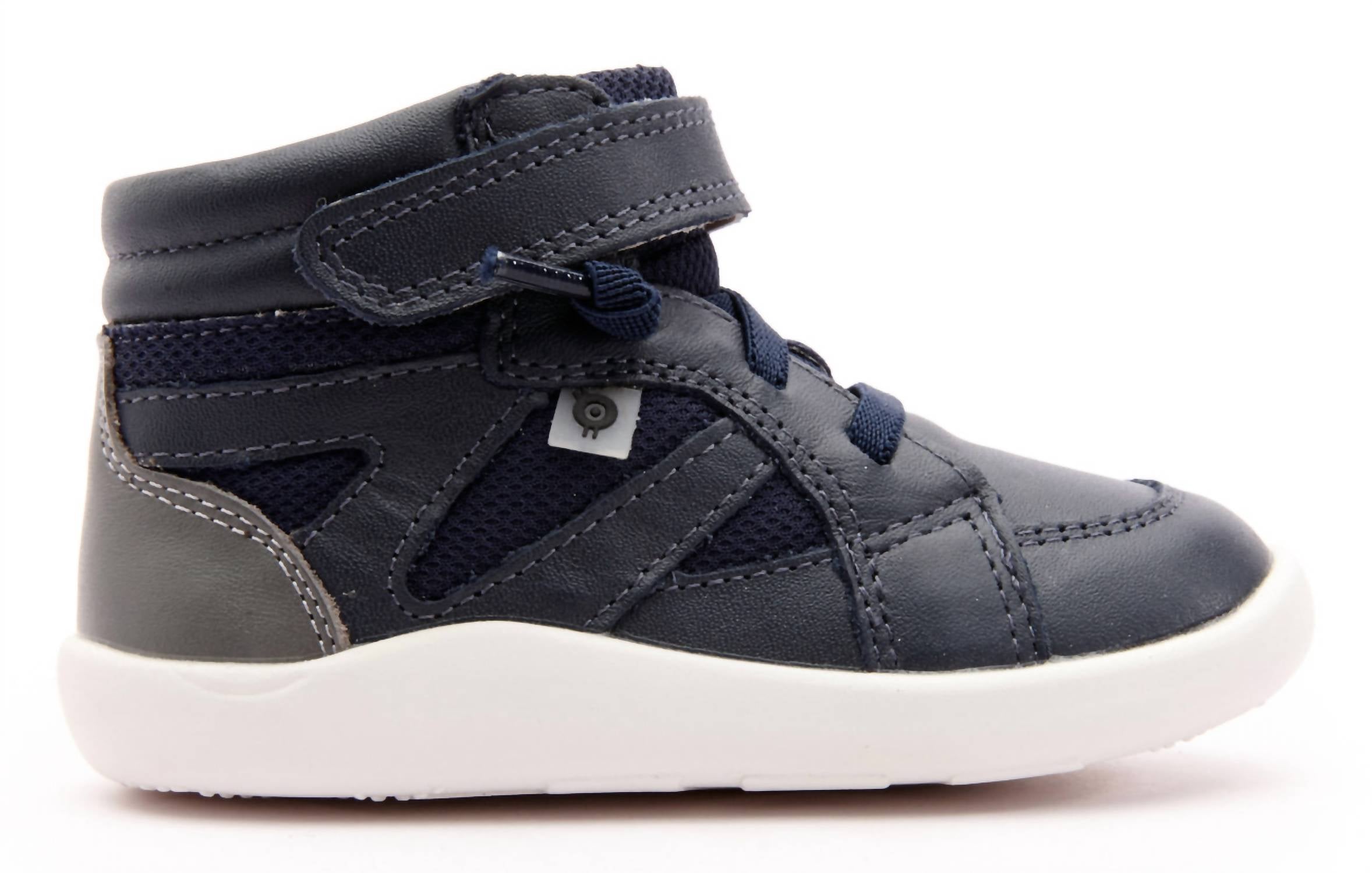 OLDSOLES Kid's 8002 High Ground Sneakers in navy grey - kids' sneaker - detail view