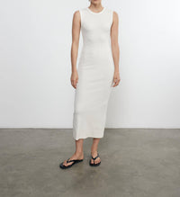 Enza Costa - TEXTURED KNIT SLEEVELESS MAXI DRESS