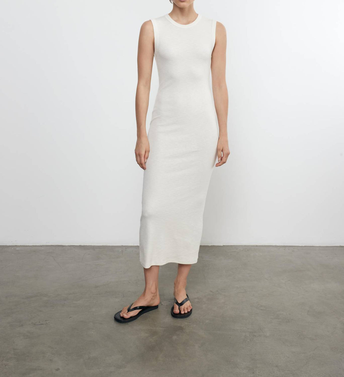 Enza Costa - TEXTURED KNIT SLEEVELESS MAXI DRESS