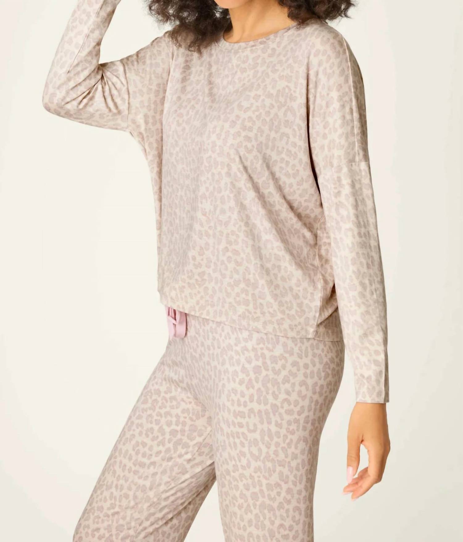 Pj Salvage - LUXE LEOPARD DREAMS LONG SLEEVE TOP