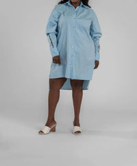Adriana Contreras - Blouse Tunic Mini Dress - Plus