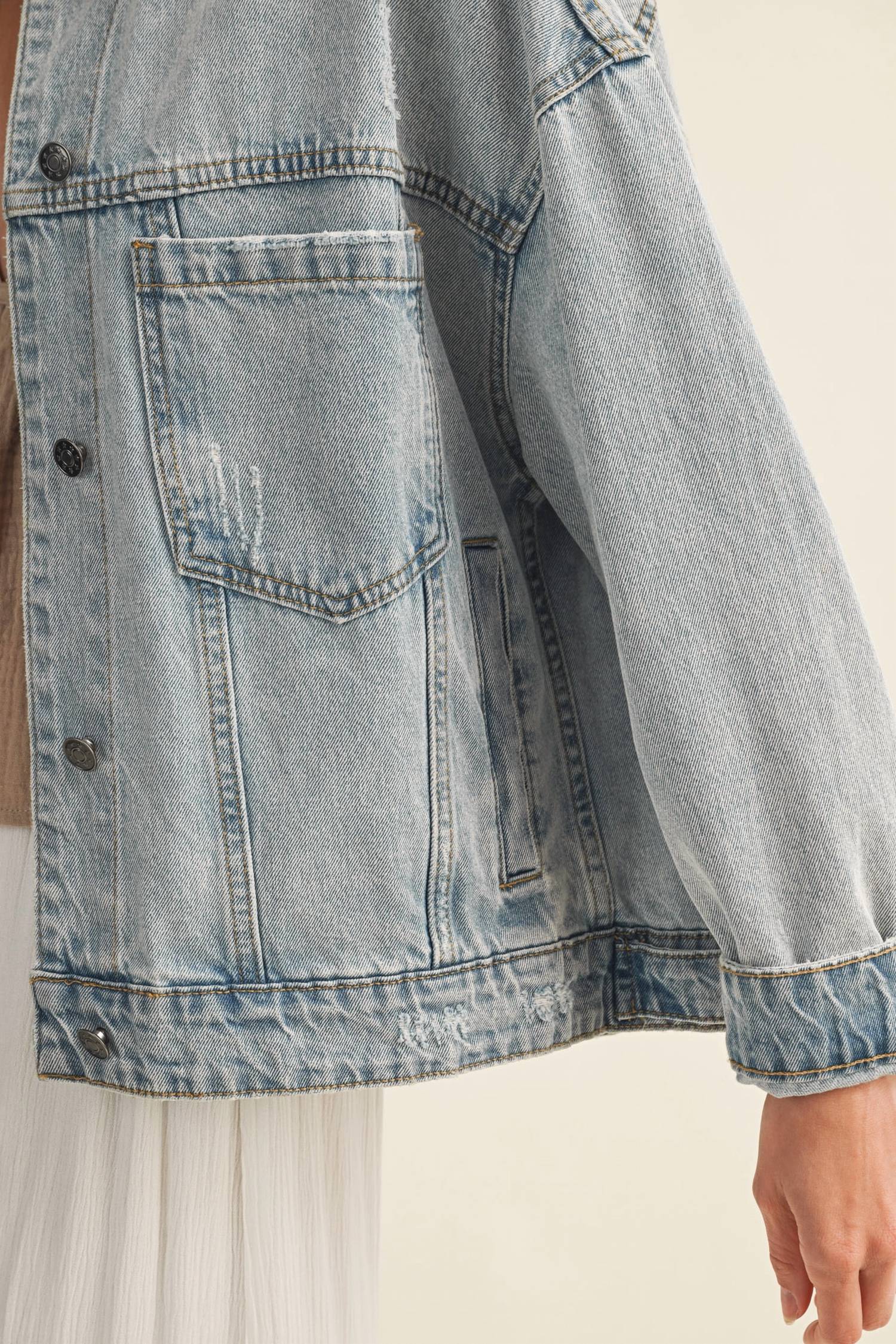 Mustard Seed - Vintage Wash Pleated Back Jacket
