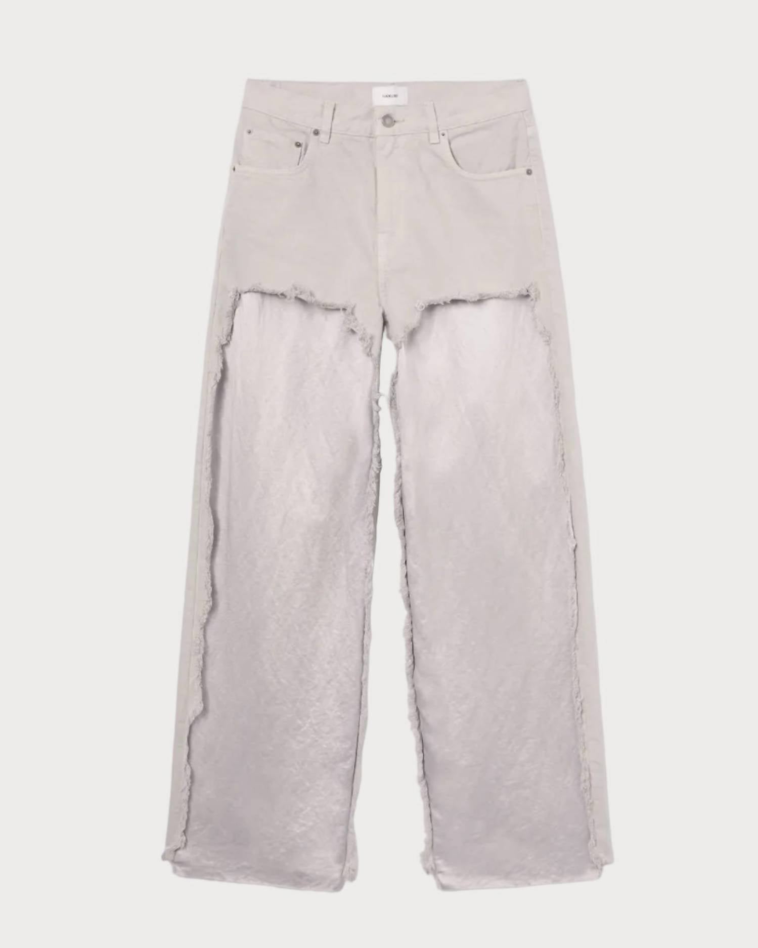 Haikure Bonnie Satin Bull Jean in ice grey - women's jeans - view 4