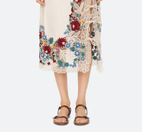 Sea - Katharine Embroidery Tie Skirt