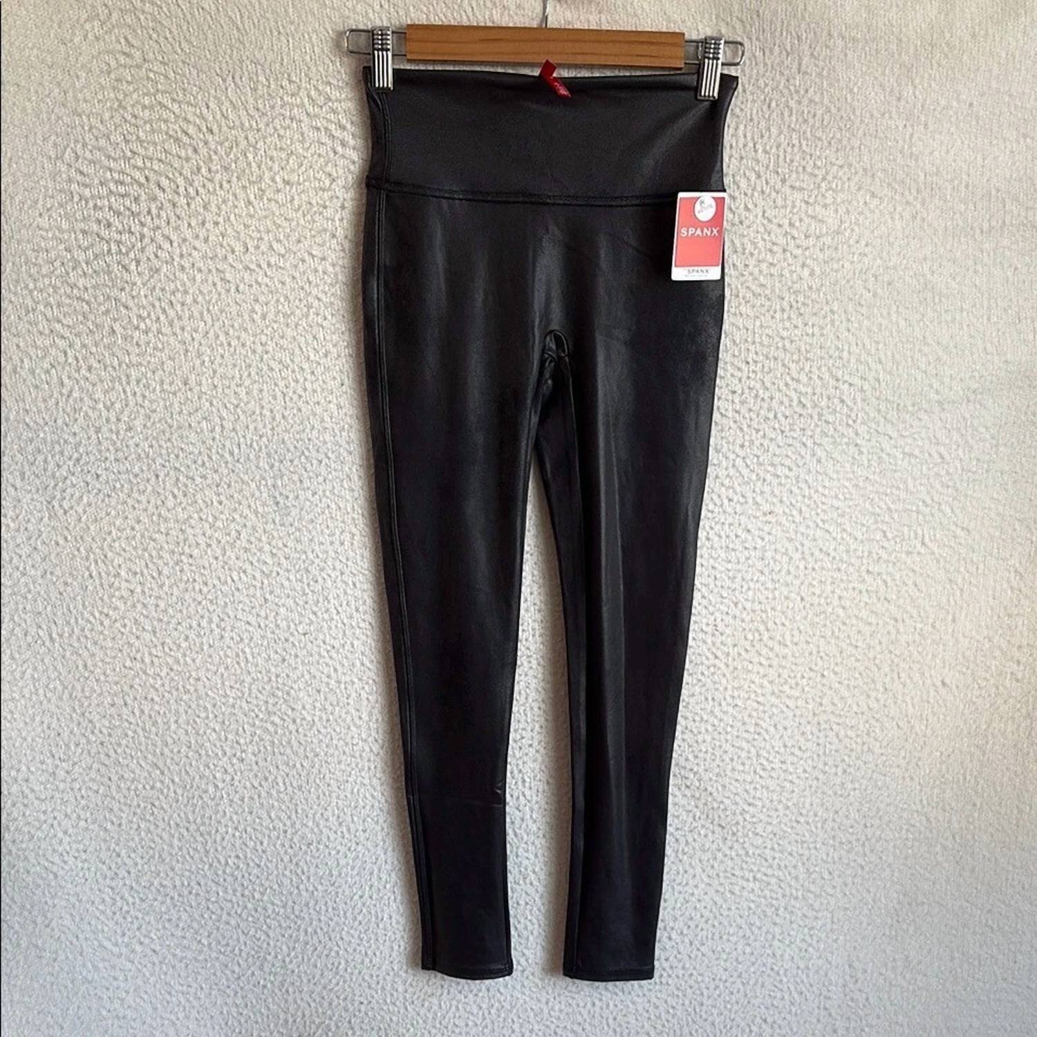 Spanx - Faux Leather Petite Leggings