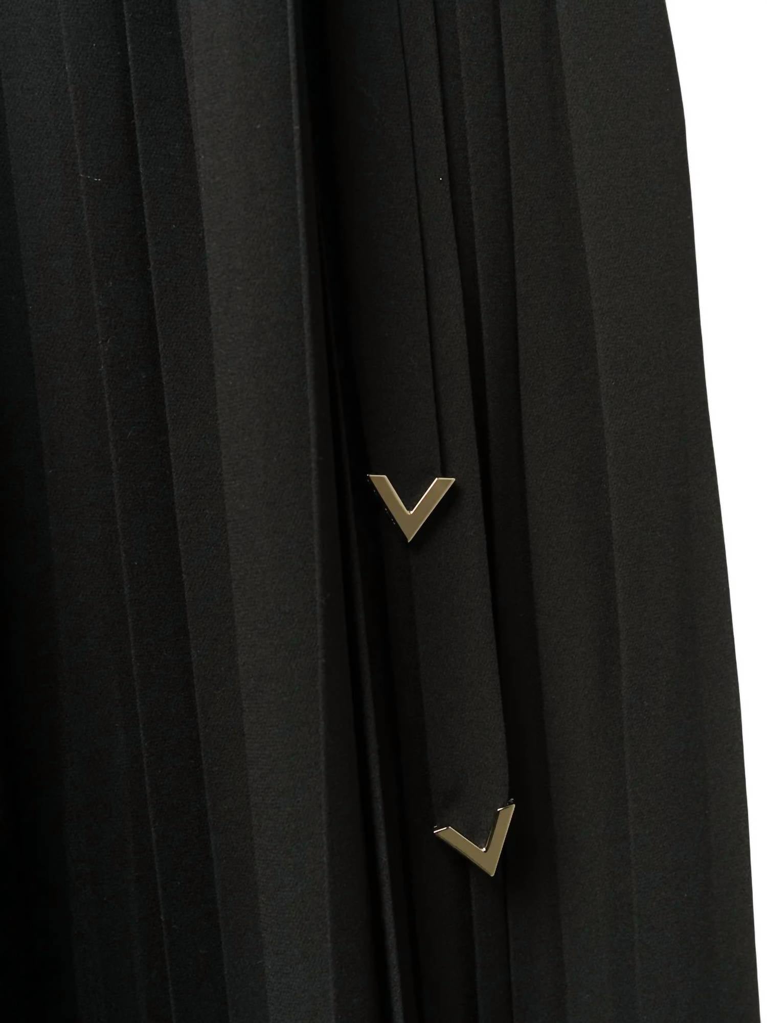 Valentino - Pleated Midi Skirt