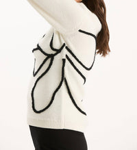 Tyler Boe - Novelty Yarn Sweater With Soutache