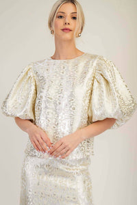 Glam - Blair Puff Sleeve Blouse