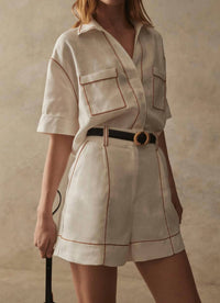 Sancia Monte Shorts in white haven - women's shorts