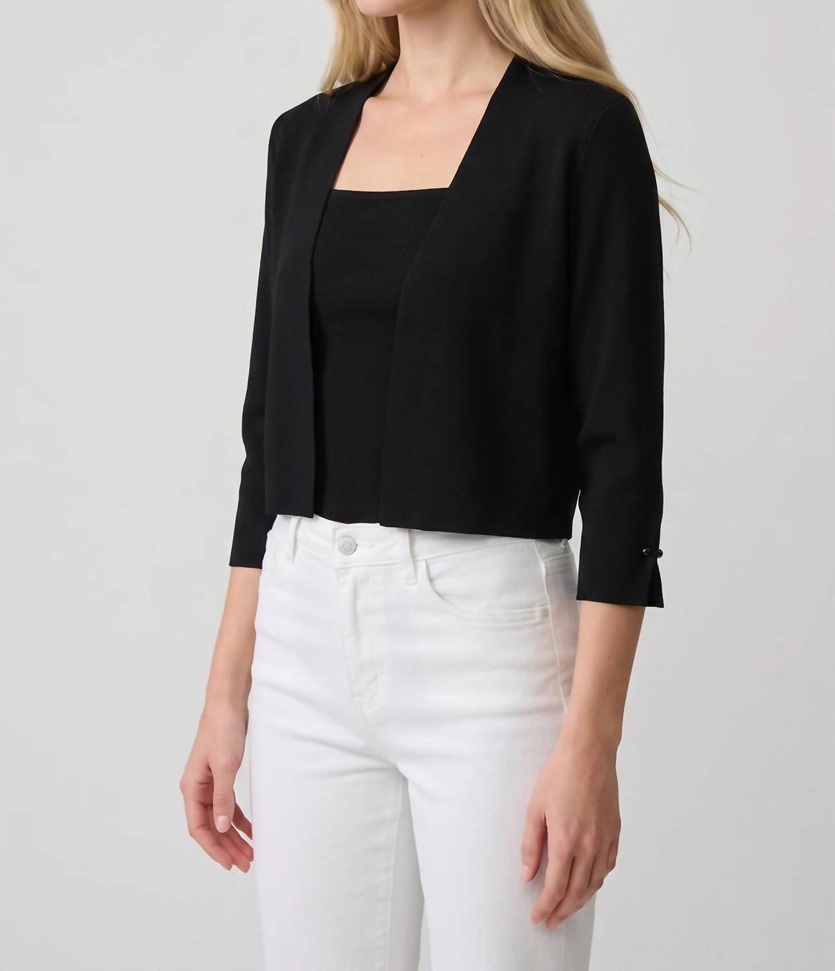 Joseph Ribkoff - Pearl Ornament Cropped Cover-up