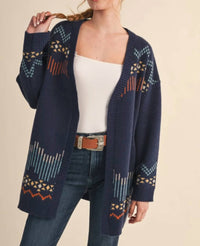 &Merci - Delmount Western Knit Sweater Cardigan