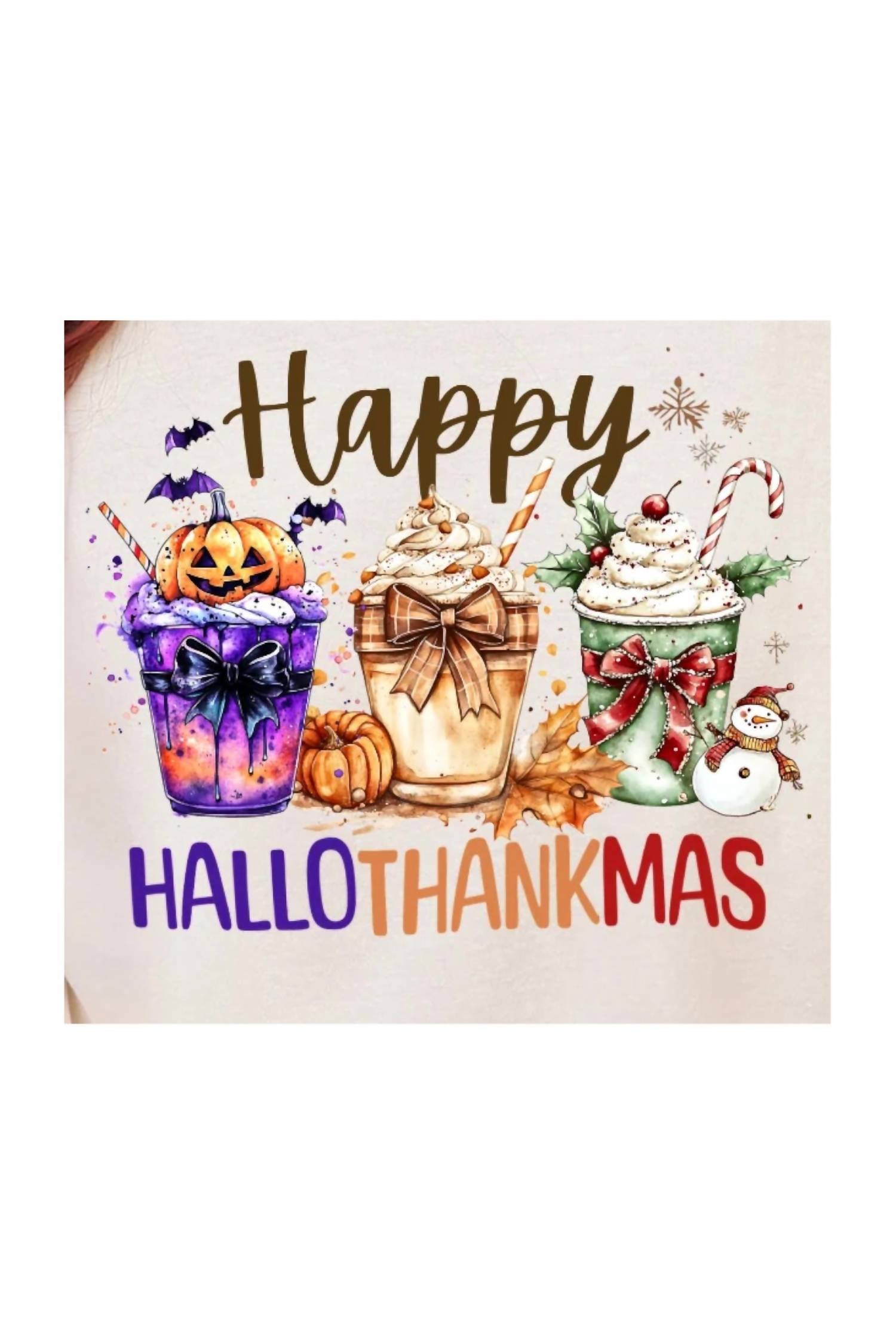 Comfort Colors - Hallothankmas Beverages Tee