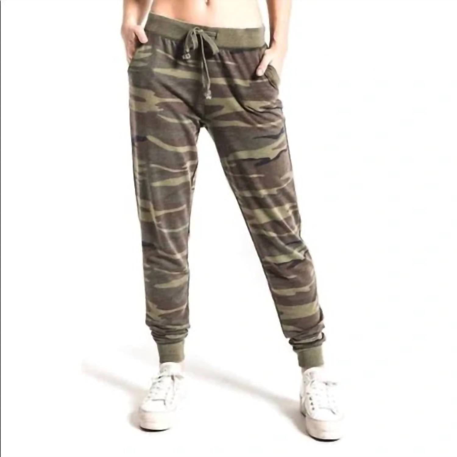 Z Supply Relaxed Fit Camo Jogger in green - women's pants - alternate view