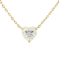 Allyanna Gifts - Women's Moissanite Heart Solitaire Necklace