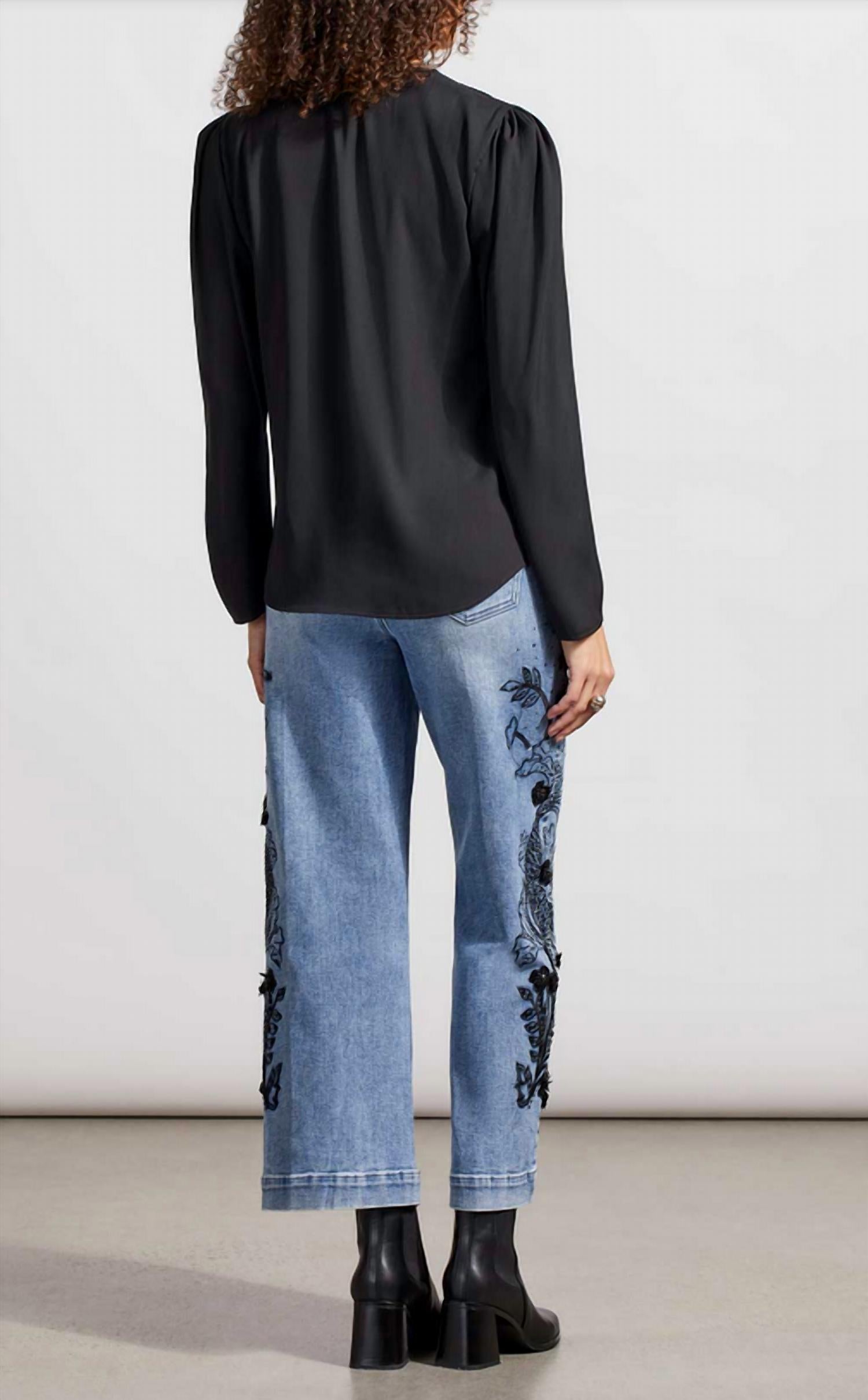 Tribal - Pleated Wrap Blouse