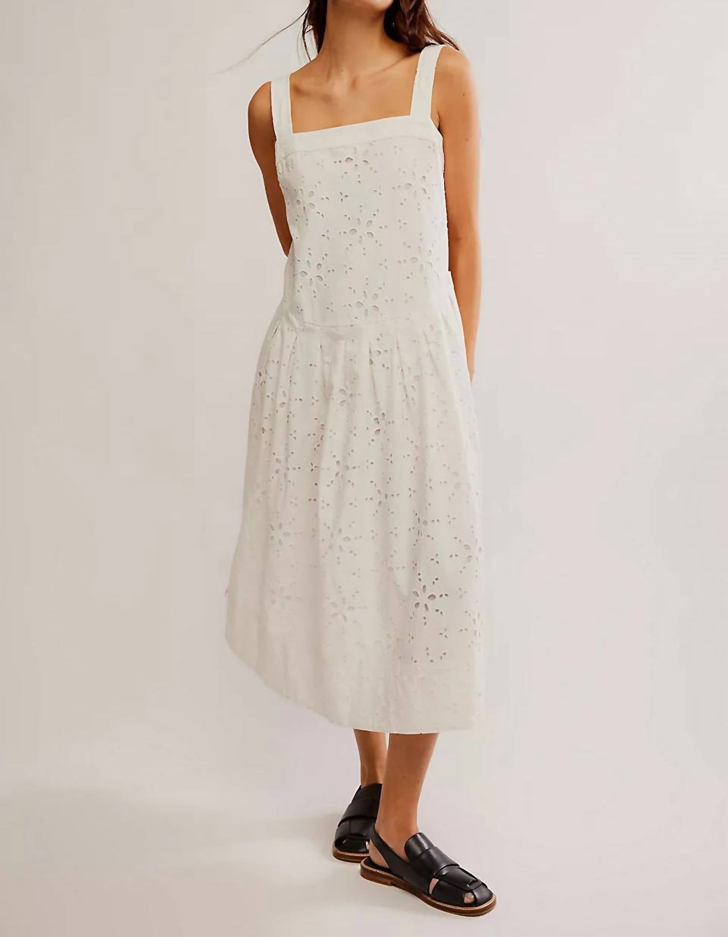 Free People - Primavera Eyelet Midi Dress