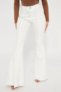 Wisteria Lane - Back Suede Star Bell Jeans