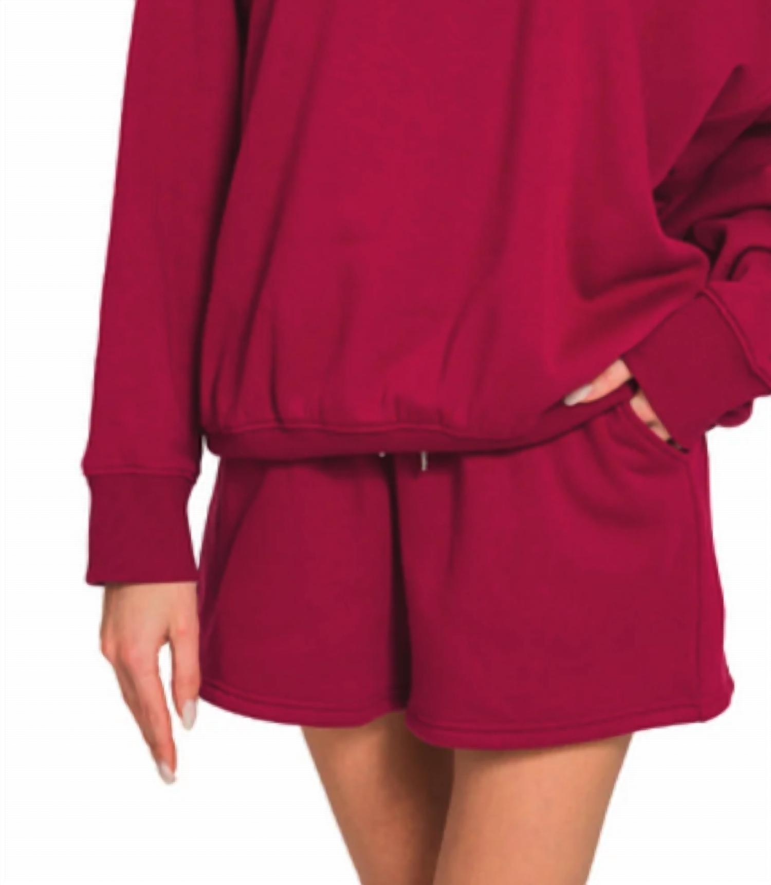 Zenana - Two Piece Fleece Loungewear Set