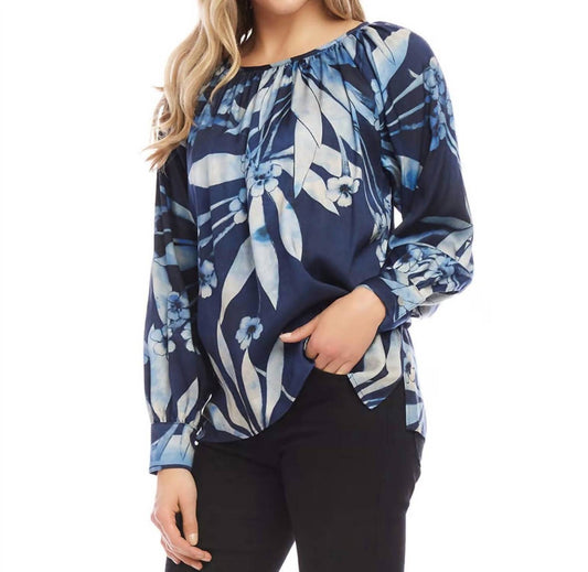 Karen Kane - Printed Peasant Top