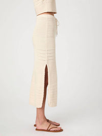 French Connection - Nellis Cotton Side Slit Skirt