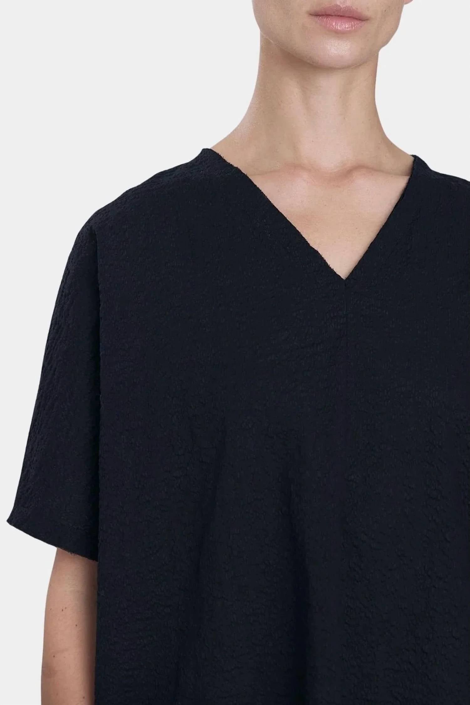 Black Crane - V-neck Mini Dress