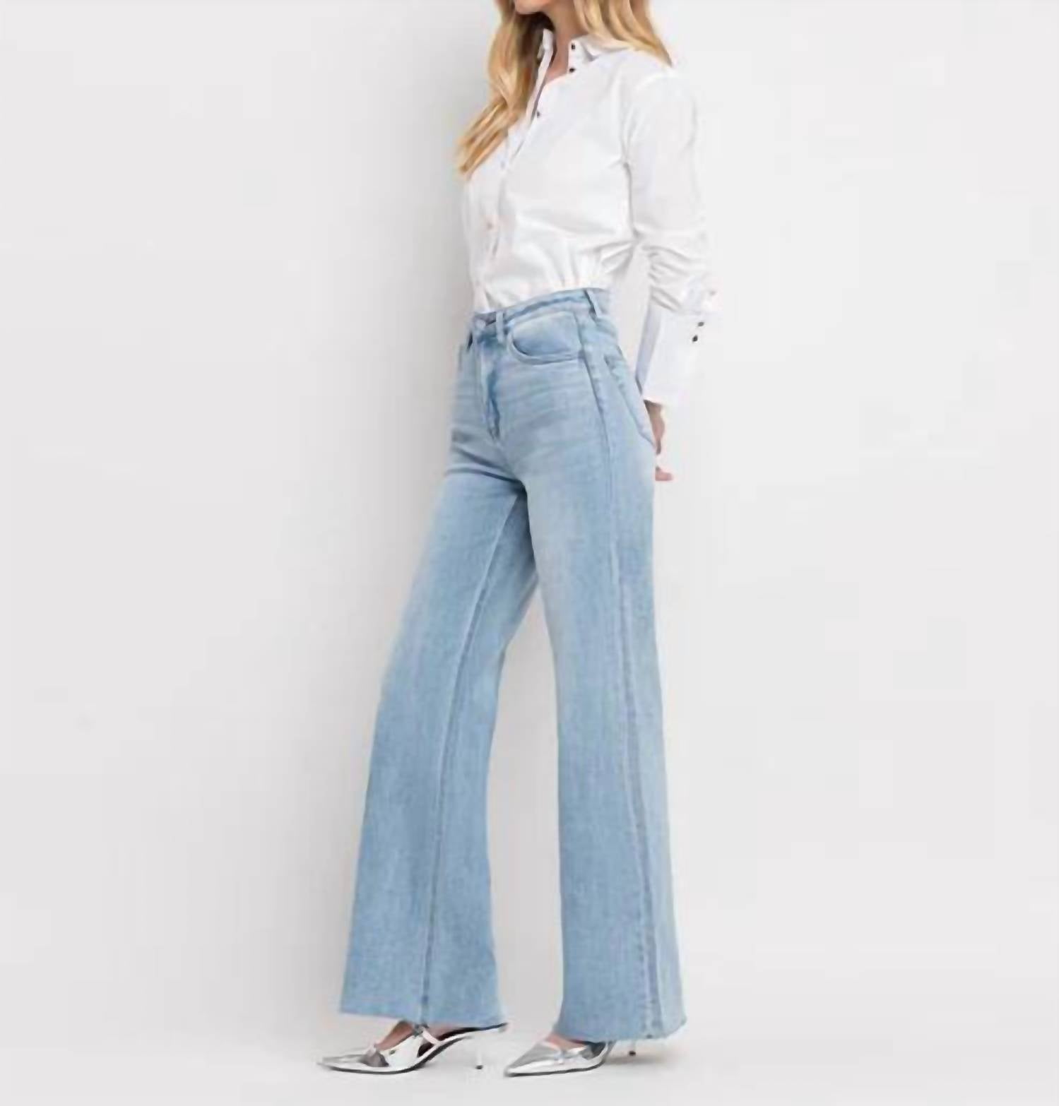 Vervet By Flying Monkey - Super High Rise Wide Leg Jean