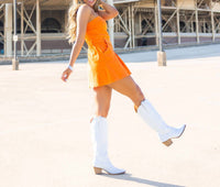 Day + Moon - Cheer You On Denim Mini Dress