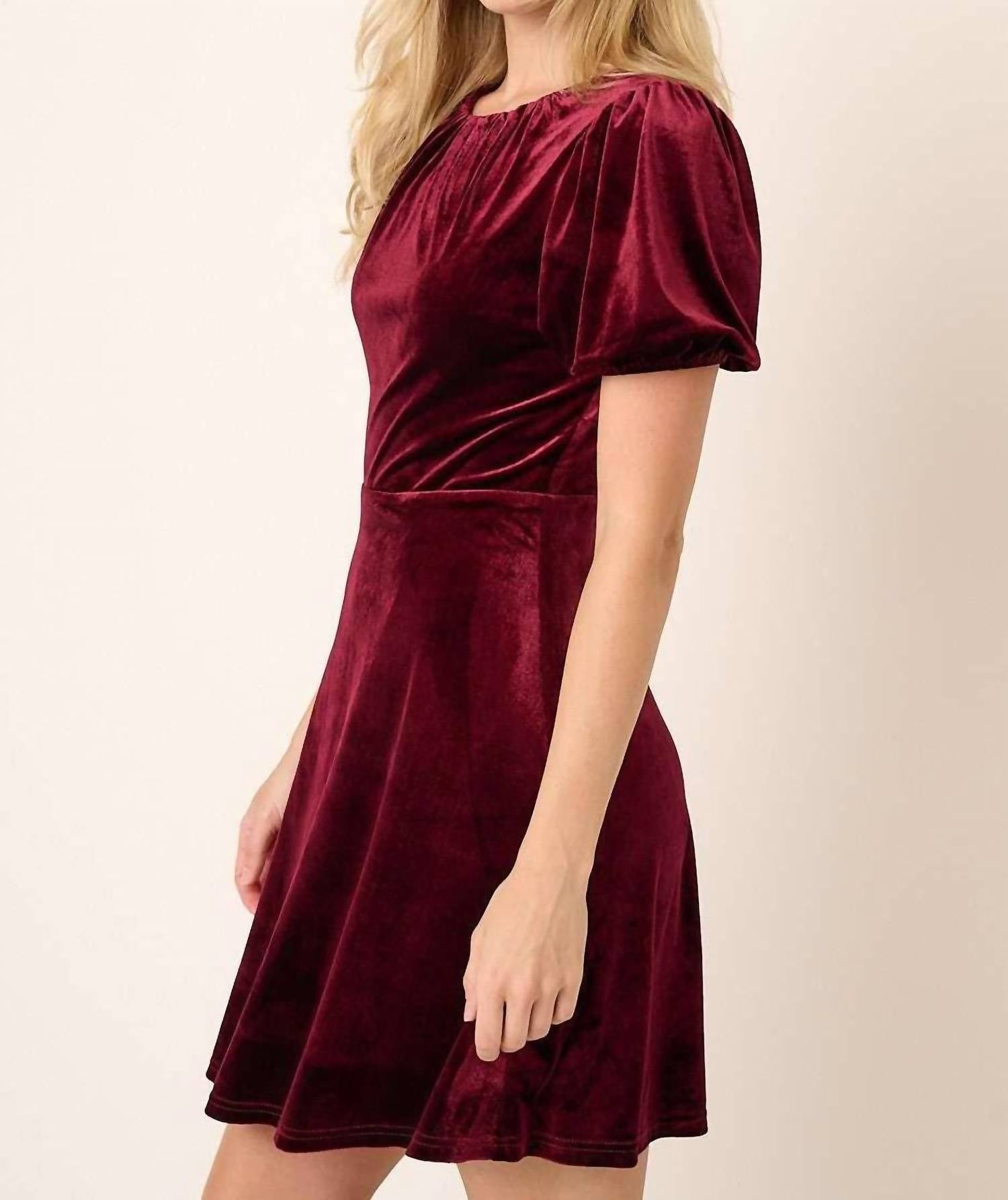 Mittoshop - Velvet Mini Dress