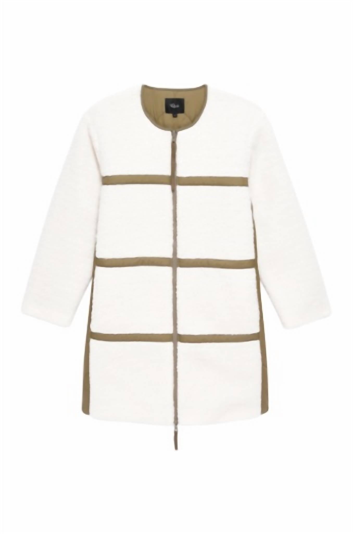 Rails Granger Reversible Sherpa Jacket in ivory olive mix - women's jacket - view 5