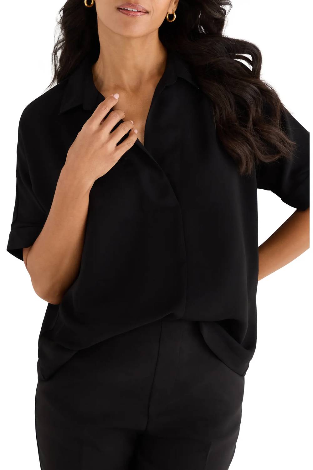 Nic + Zoe - Devon Split Neck Shirt