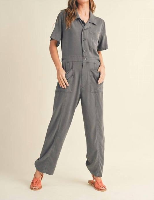 Miou Muse - Juniper Linen Jumpsuit