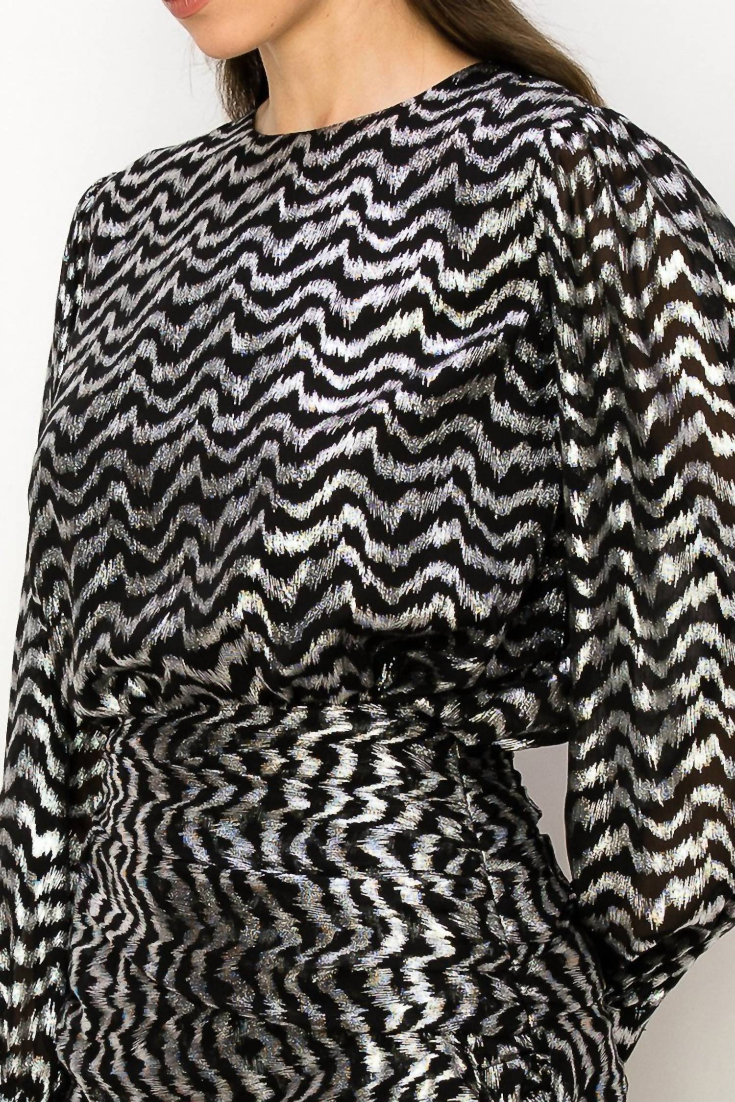 Ina - Chevron Print Blouse