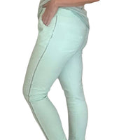 Made In Italy - Argento Side Studded Magic Pants