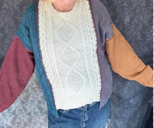 Adora - Fall Leaves & Cozy Feels Sweater