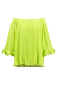Joseph Ribkoff - Off the Shoulder Pleated Top