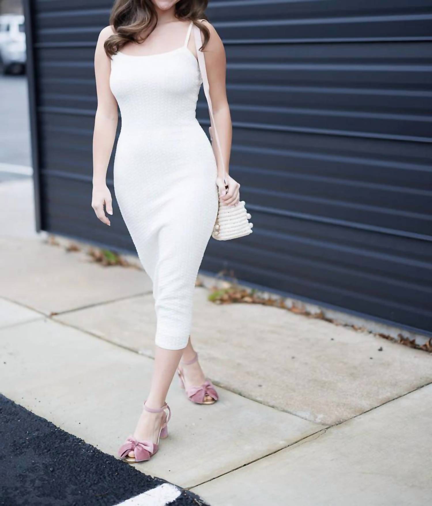 French Connection - Cotton Pointelle Maxi Dress