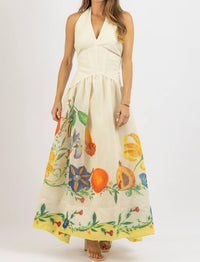 Luxxel - Dahlia Halter Maxi Dress