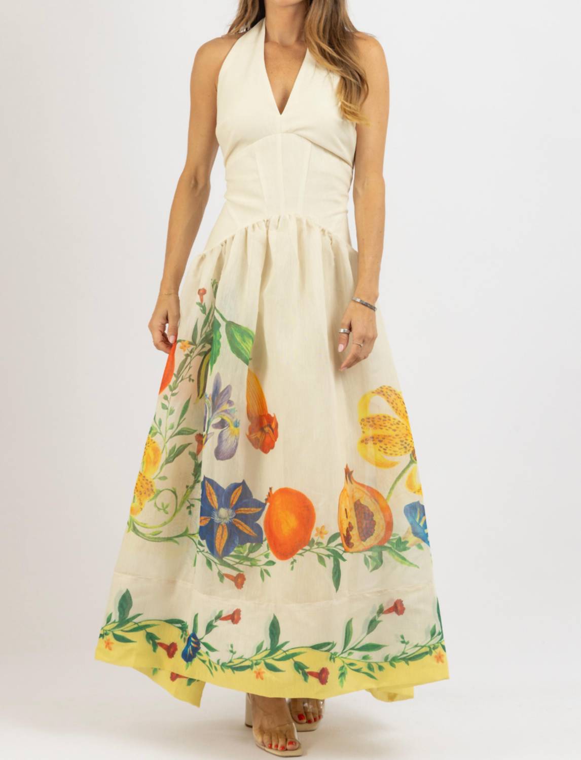 Luxxel - Dahlia Halter Maxi Dress